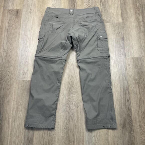 Kuhl Pants Mens 38x30 Gray Renegade Convertible Zip Off Hiking Cargo Stealth - Picture 7 of 12